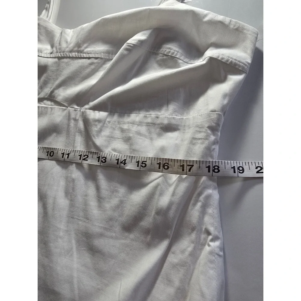 Bar‎ III White Cutout Ruffle Hem Sundress XL